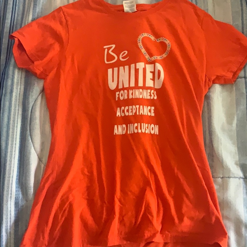 Orange be untied tshirt